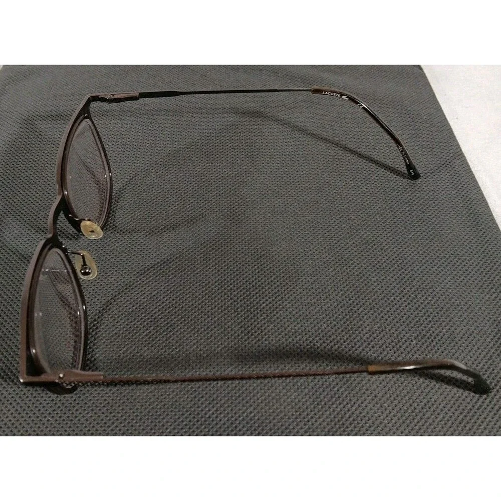 Lacoste L2264 024 Dark Grey Eyeglass Frames Only 49/21/145 Full Rim Hinged Stem